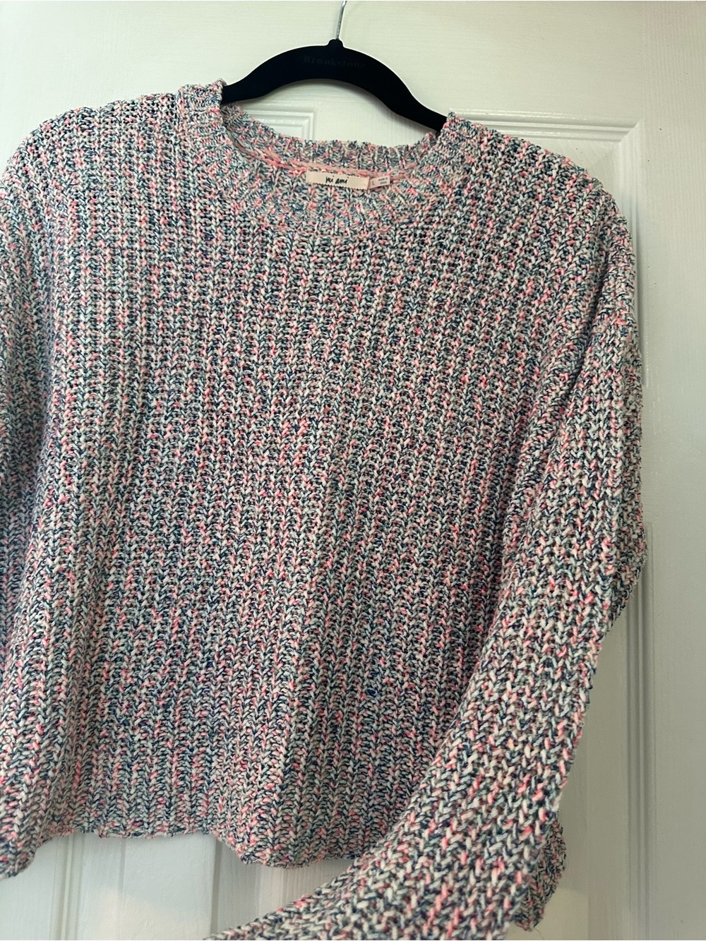 Slightly cropped , multi colored sweater . never worn .